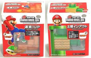 New Super Mario Brothers Wii Sound Figure Set Continuous 1UP & Clay 