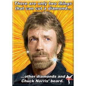 Chuck Norris Cut A Diamond Beard Magnet 26722D