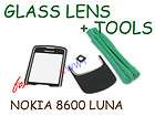   Front Screen Cover Lens Set Black +Tools for Nokia 8600 Luna HXGS037