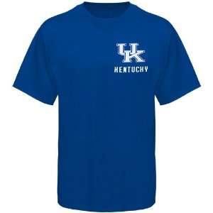  NCAA Kentucky Wildcats Royal Blue Keen T shirt: Sports 