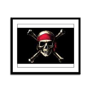    Framed Panel Print Pirate Skull Crossbones: Everything Else