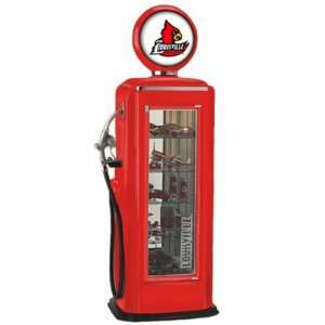   University of Louisville Cardinals Gas Pump Display Case Sports