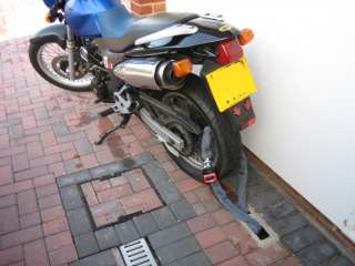 MOTORCYCLE SECURITY GROUND ANCHOR. INSURANCE APPROVED  