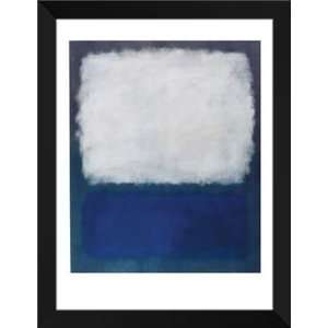 Mark Rothko FRAMED Art 28x36 Blue and Grey, 1962 