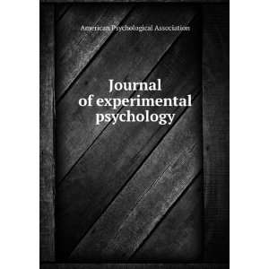   Journal of experimental psychology American Psychological Association