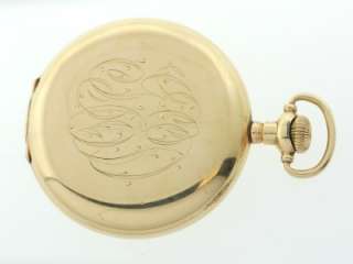 Vintage Illinois Spring Field 14K Yellow Gold Filled Pocket Watch NR 