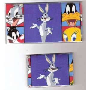  Checkbook Cover Debit Set Made with Looney Tunes Bugs 