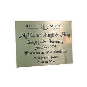  Engraved Plaque without a music box, separately 