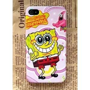  4G/4S Spongebob Style Hard Case/Cover/Protector,purple background 