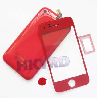Pink Touch Glass digitizer&Home Button Back Cover Housing For iPhone 