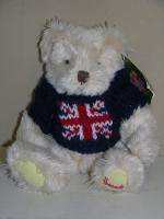 Harrods British Flag Sweater Plush Teddy Bear NWT NEW  