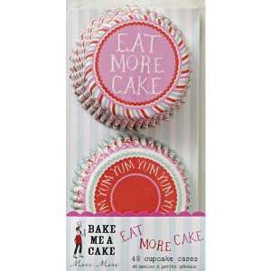 Meri Meri Eat More Cake & Yum Yum Baking Cups, 48 Packs 