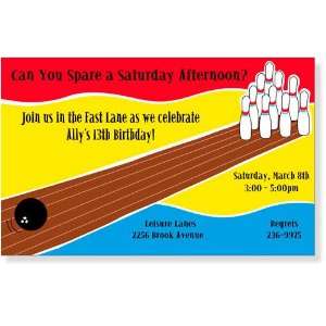  Sports Party Invitations   Lets Bowl Party Invitation 