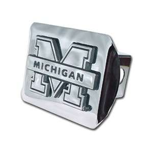  University of Michigan Wolverines Chrome Trailer Hitch 