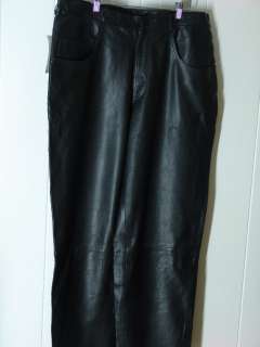   SOURCE SIZE 42 MENS BAGGY JEAN STYLE LEATHER PANTS 076783016996  