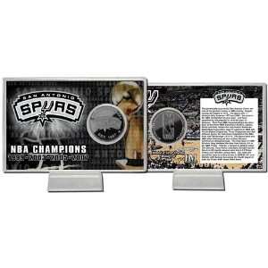  San Antonio Spurs Team History Silver Coin Card: Sports 