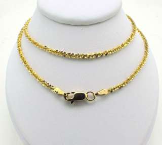 18k Yellow Gold Fancy Style Chain Necklace 6.1 gr 19lg  
