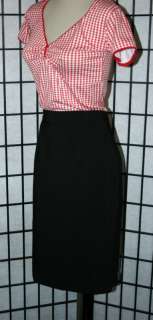 Lady Luck Brand Perfect Black Stretch Pencil Skirt Hot  