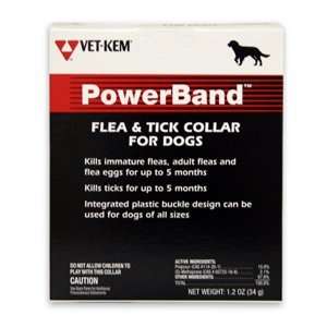 Vet Kem Powerband Flea & Tick Collar for Dogs  Pet 