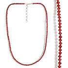   Red Garnet Bead 18 in Necklace January Birthstone Mothers Day Mom New