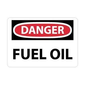 D539AB   Danger, Fuel Oil, 10 X 14, .040 Aluminum:  