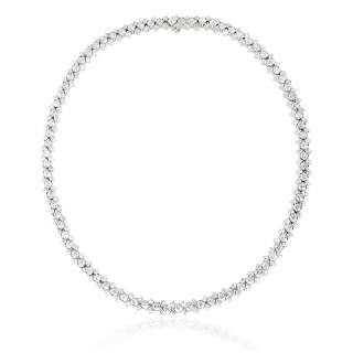 This Garavelli diamond necklace measures 16.5 Inches in length and 7mm 