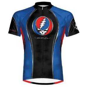 : Primal Wear Mens Grateful Dead Team Steal Your Face Cycling Jersey 