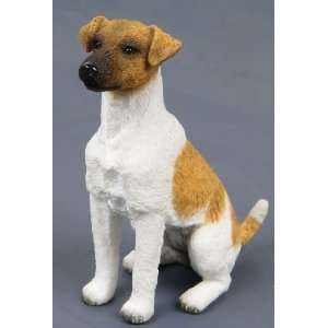  Figurine Smooth Fox Terrier Hand Painted Resin