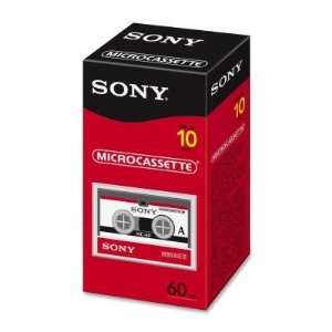  Sony 60 Minutes Microcassette,10 x 60Minute Office 