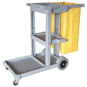 Janitor Cleaning Cart w/ 25 Gallon Bag Paper Dispenser  