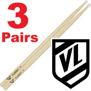 VATER Los Angeles 5A Nylon Tip Drum Sticks VH5AN   3 pairs  