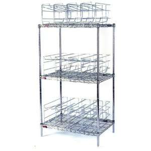   Eagle CRC3 36 Stationary 3 Tier Wire Can Rack System