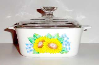   Corelle SUNSATIONS 1.5 Liter Casserole Dish with Clear Glass Lid