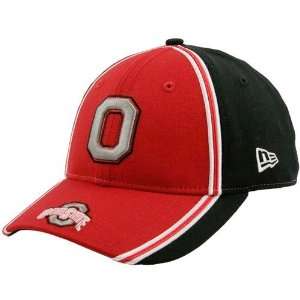 New Era Ohio State Buckeyes Scarlet Opus Cubed Hat:  Sports 