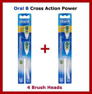 Oral B Cross Action Power Whitening 4 Brush Heads  