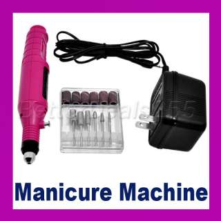 Manicure Electric Naill Drill Set Kit Machine Tool Bit  