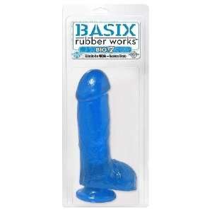 Bundle Basix Blue Big 7in and 2 pack of Pink Silicone Lubricant 3.3 oz
