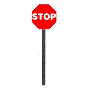  Octagon Sign Stop/Slow 6 Wooden/Metal Handle Patio, Lawn 