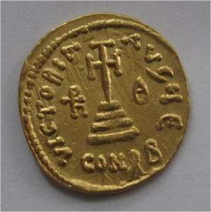 BYZANTINE GOLD COIN SOLIDUS HERACLIUS 638 41 AD XF  