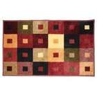   Squares Runner 22x60 Area Rug   Multi   .5H x 22W x 60D   4135