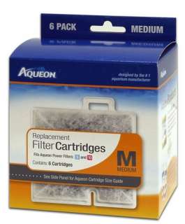 Aqueon Replacement Filter Cartridges Medium 6 Pack  