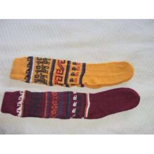 PAIRS SOCKS ALPACA 30% WITH BLEND 70% VIOLET AND MUSTARD made in 