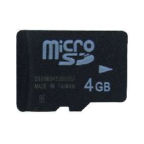 New 4GB 4 GB MicroSD Micro SD Memory Card for Cellular Phone or Camera 