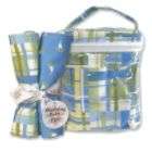 Trend Lab Nantucket Blue Bottle Bag and Burp Cloth Set