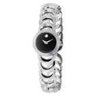   Womens 606248 Rondiro Stainless Steel Black Round Dial Bracelet Watch