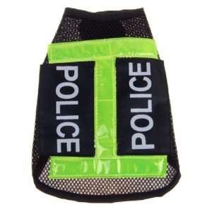  Police Dog Vest Pet Clothes Apparel Coat Black (S): Pet 