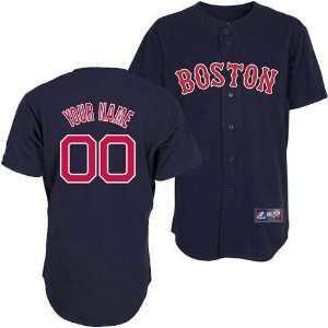  Boston Red Sox Replica Navy Alternate Custom Personalized 