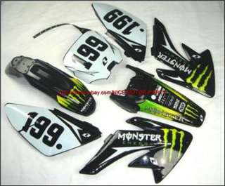 NEW MONSTER graphic DECAL for CRF 70 style pit bike  