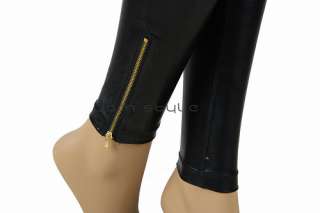 Faux Leather Liquid Glossy Tights Leggings Pants M L XL  