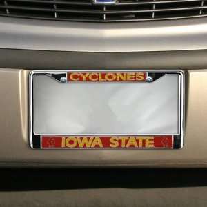  Iowa State Cyclones Chrome License Plate Frame: Automotive